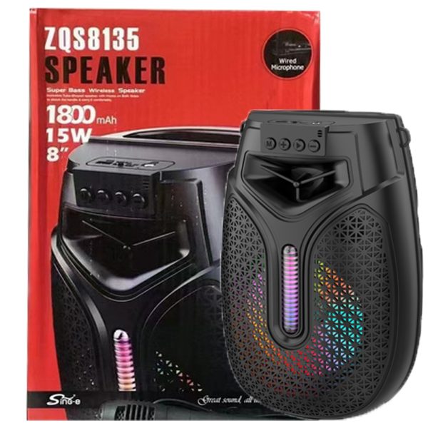 اسپیکرچمدانی  ZQS8135+MIC.8″