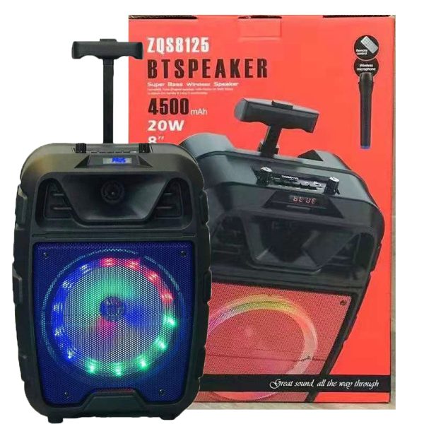 اسپیکرچمدانی  ZQS8125+MIC.8″