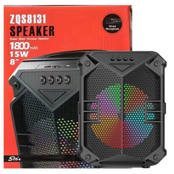 اسپیکرچمدانی  ZQS8131+MIC.8″