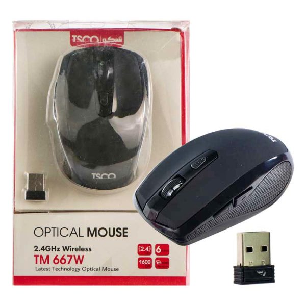 ماوس وایرلس تسکو TM667W مشکی