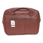 کیف لپ تاپ LB33 چرم عسلی  Gucci