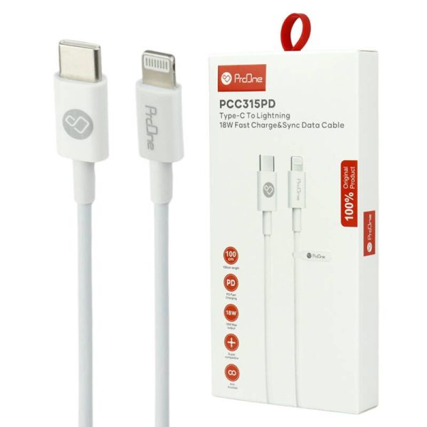 کابل  IPHONEسفیدPROONE.PCC315PD
