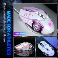 ماوس گیمینگ V6 TWOLF سفید