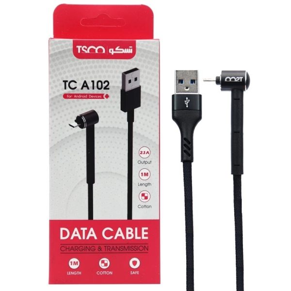 کابل  MICROمشکی TCA102 1مترTSCO