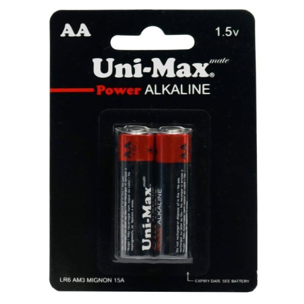 باطری آلکالاین قلم 2کارتی  UNI-MAX