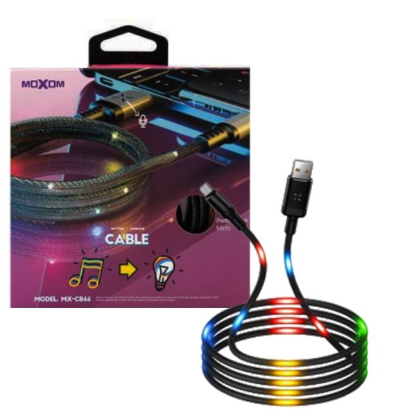 کابل  MICRO MX-CB66 LED MOXOM