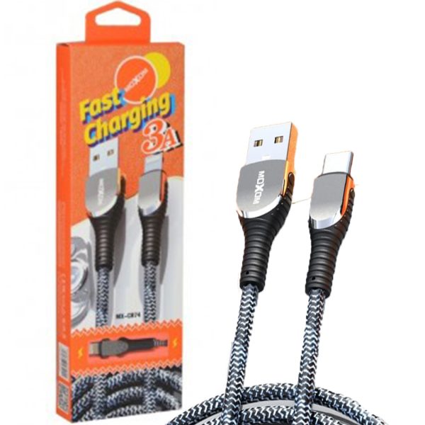 کابل  TYPE-C CB74مشکی .3A MOXOM