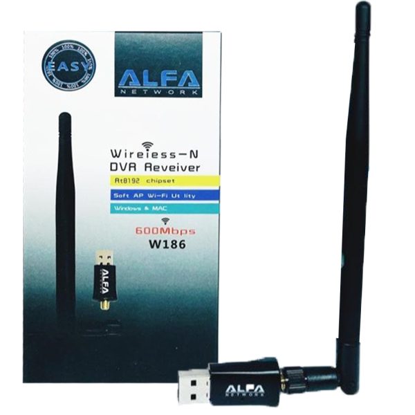 کارت شبکه WIFI W186 5DB ALFA