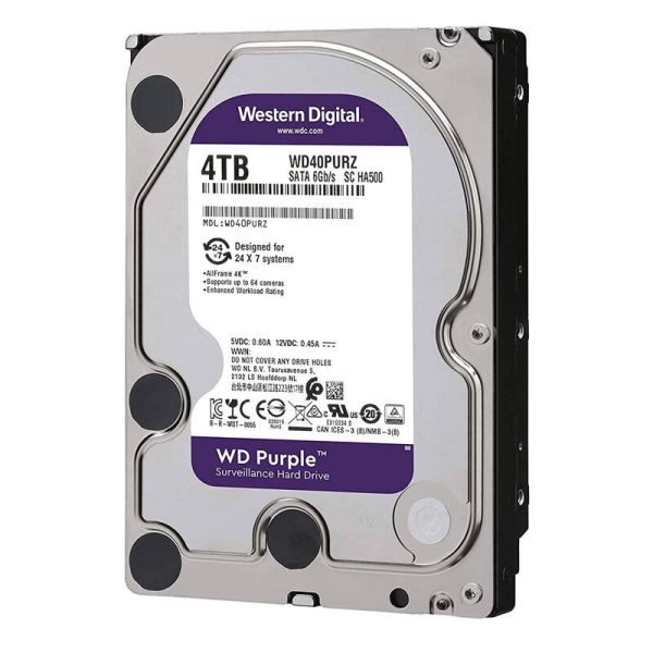 هارد 4Tبنفش PURPLEسازگارHDD.WD