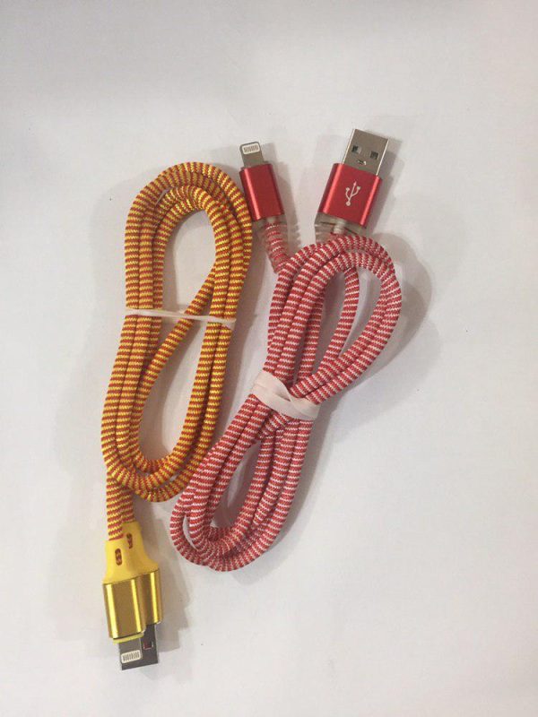 کابل  IPHONE 1M چراغداربرزنتی