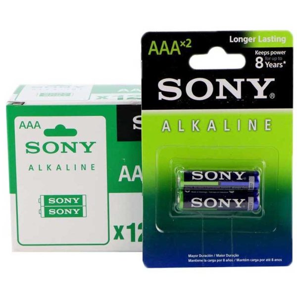 باطری آلکالاین 2نیم قلم کارتی  SONY