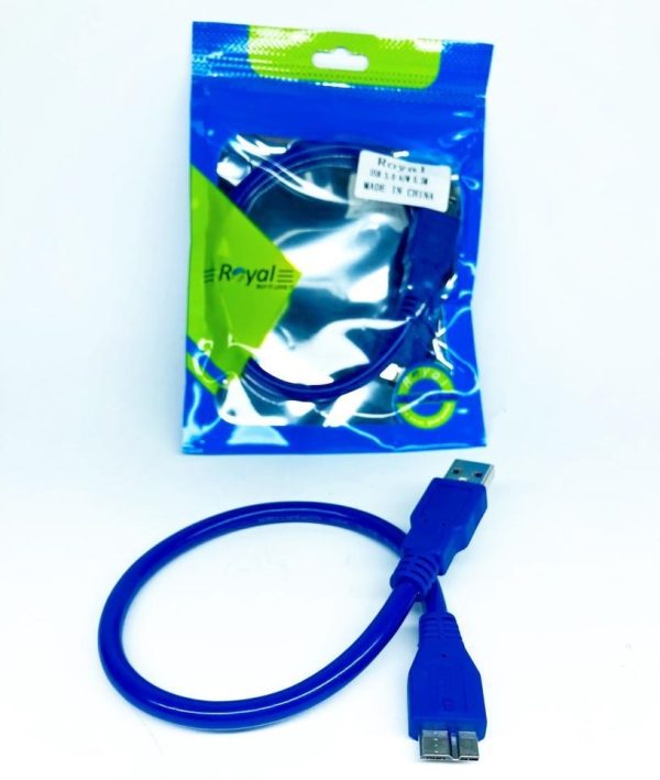 کابل هارد EXT USB3 15CM ROYAL