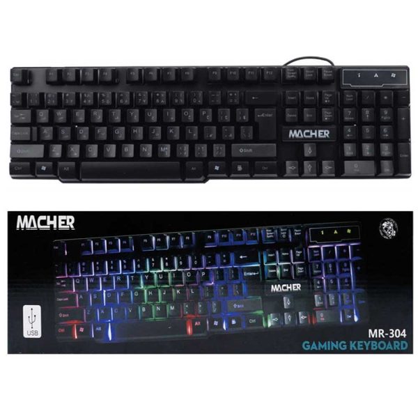 کیبوردگیمینگ  MACHER.MR-304RGB