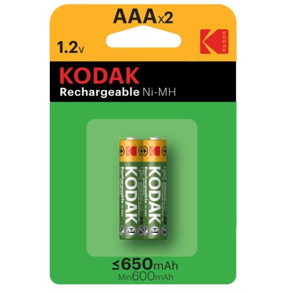 باطری شارژی نیم قلم  KODAK.650mAh