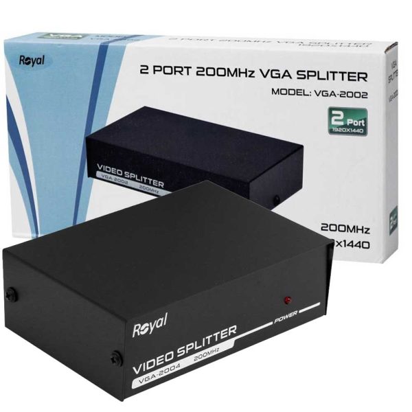 اسپلیتر ROYAL.200mHz.2PORT.VGA
