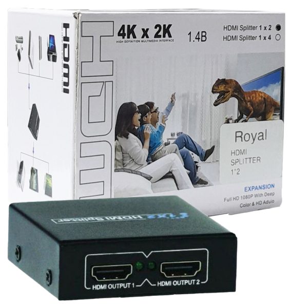 اسپلیتر رویال ROYAL 2PORT HDMI