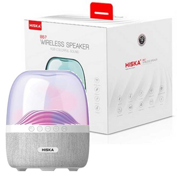 اسپیکر قابل حمل هیسکا HISKA B57 طوسی طرح Aura