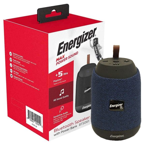 اسپیکر پرتابل BTS061 آبی Energizer