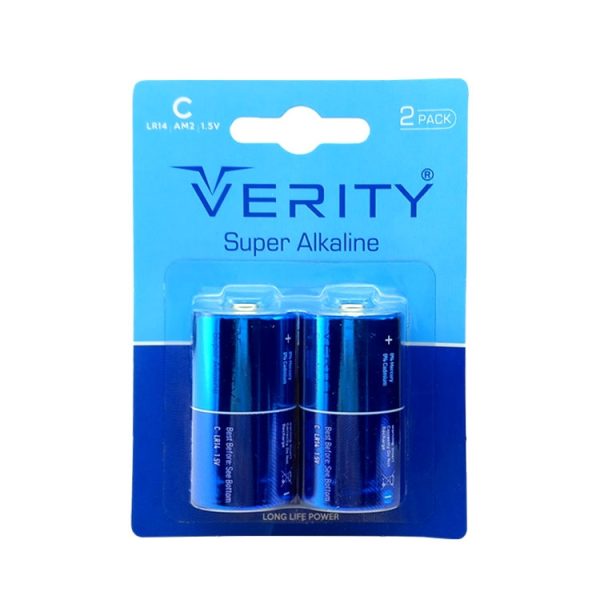 باطری C متوسط 2 آلکالاین VERITY SUPER