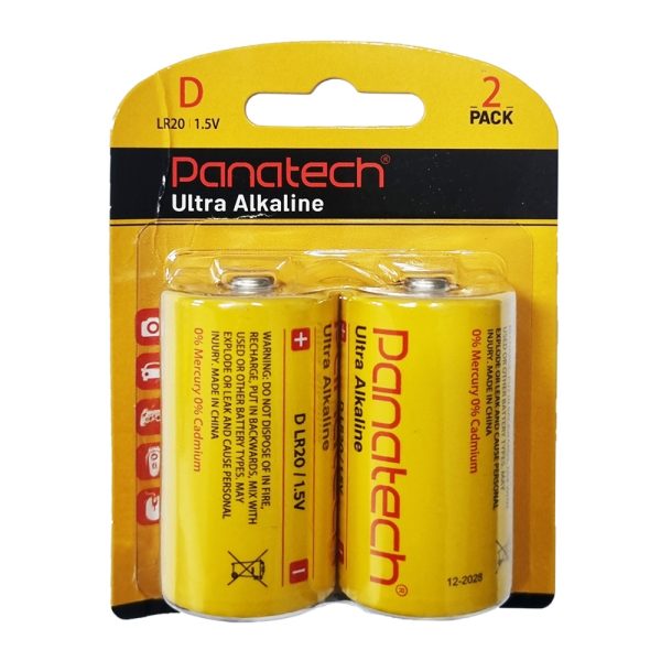 باطری D بزرگ 2 آلکاین ULTRA پک دار PANATECH