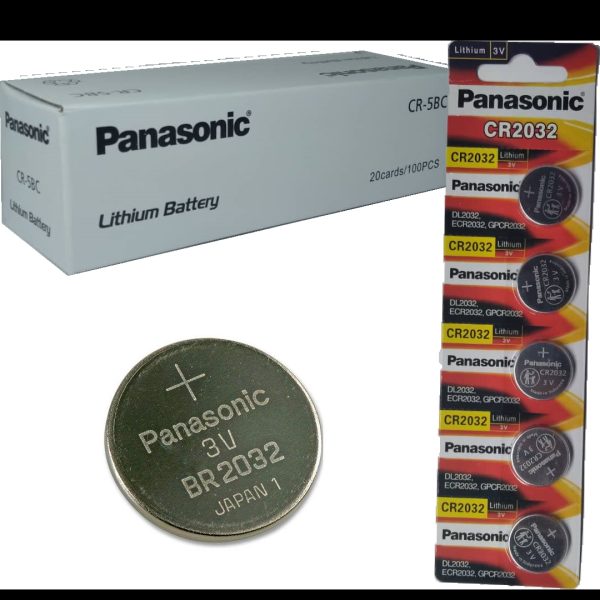 باطری سکه ای  CR2032پک5ع PANASONIC