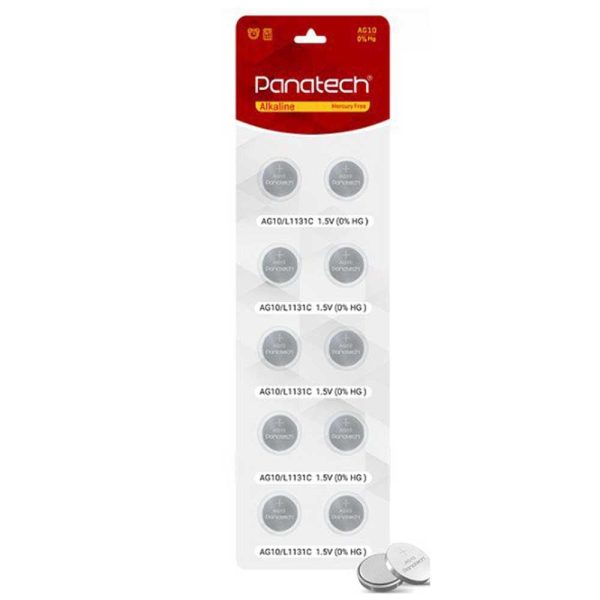 باطری سکه ای  PANATECH-AG10پک 10ع