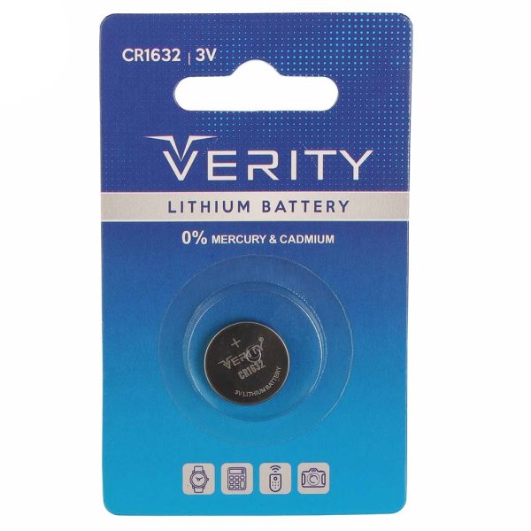 باطری سکه ای VERITY CR1632 تک پک