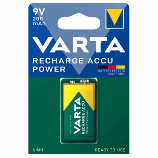 باطری کتابی 9Vشارژی VARTA.200mAh