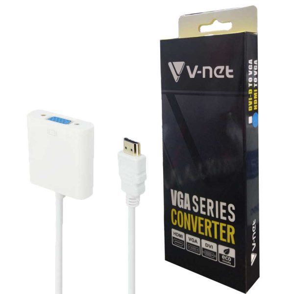 تبدیل HDMI به VGA صدادار V-NET جعبه دار