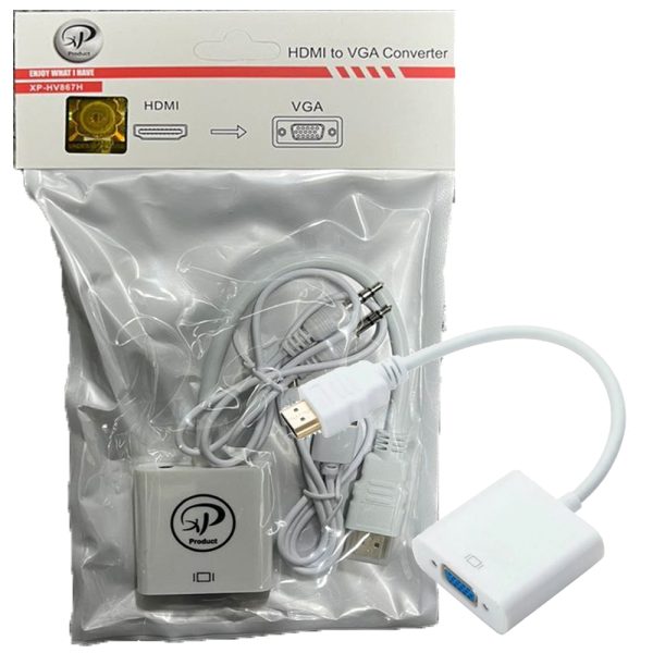 تبدیل HDMI به VGA پاور دار XP T867H
