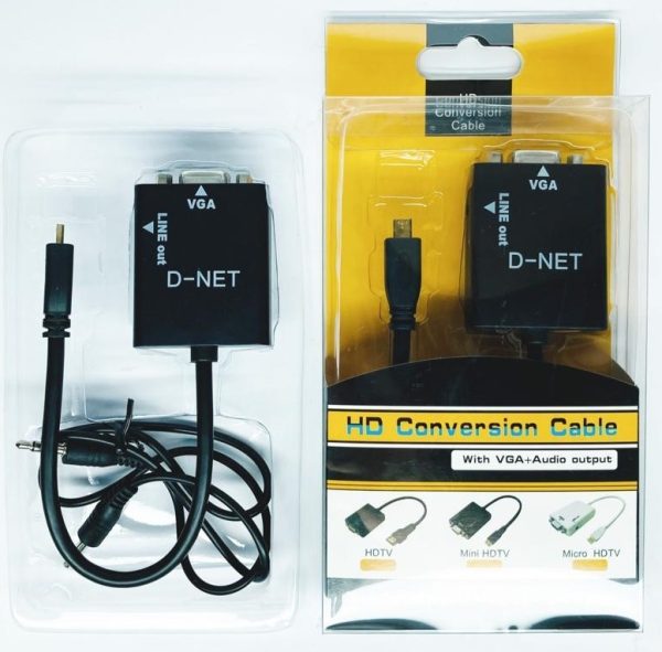 تبدیل  MINI-HDMI به  VGA صدادار