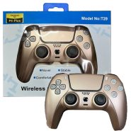 دسته بازی PS4 طرح PS5 زرد گلد TB29