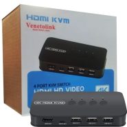 دستگاه +4PORT.HDMI.KVMکابل HK401