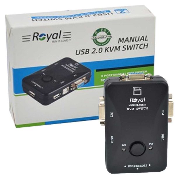 دستگاه  ROYAL.2UK.2P.USB.KVM