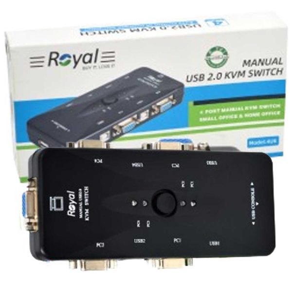 دستگاه  ROYAL.4UK.4P.USB.KVM