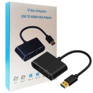 دستگاه  USB3.to.HDMI-VGAپک سفید
