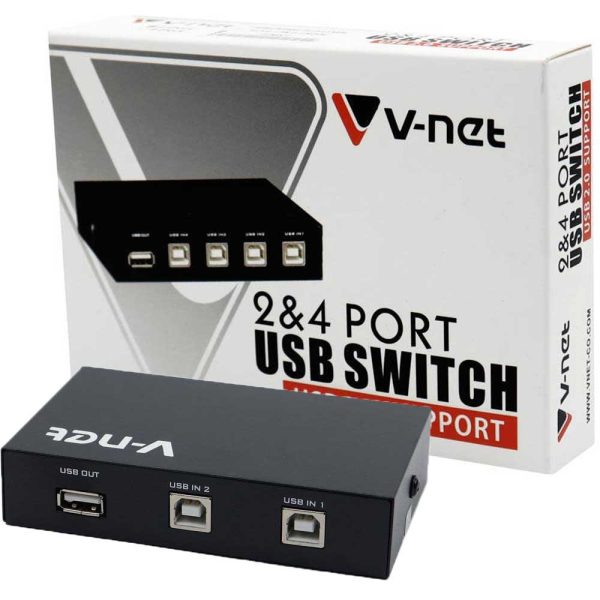دیتاسوئیچ پرینتر دستی V-NET 2PORT