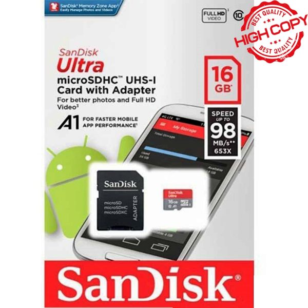 رم  SANDISK 98MB A1 C10 16G