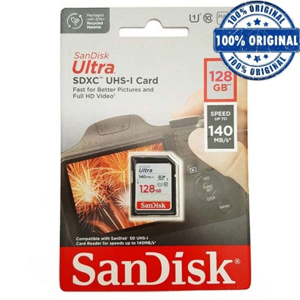 رم سندیسک  SD ULTRA 140MB 128G