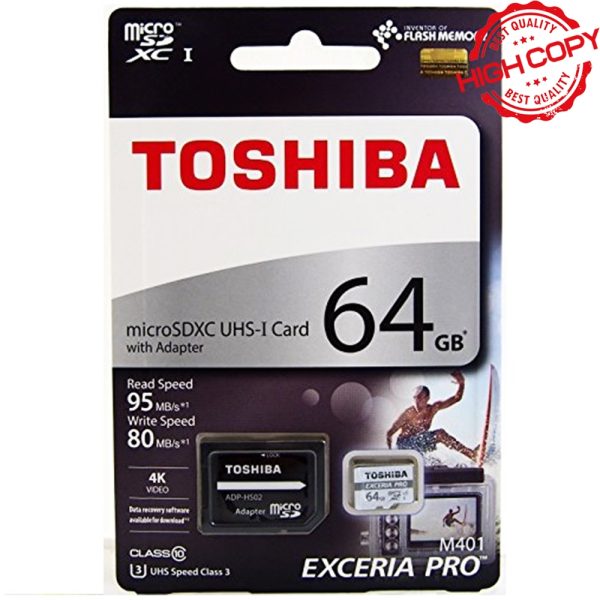 رم میکرو95MB PRO U3 TOSHIBA 64G