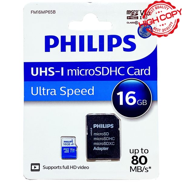 رم میکروPHILIPS 80MB A1 V30 16G