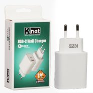 شارژر KNET 20W 2PORT PD+USB