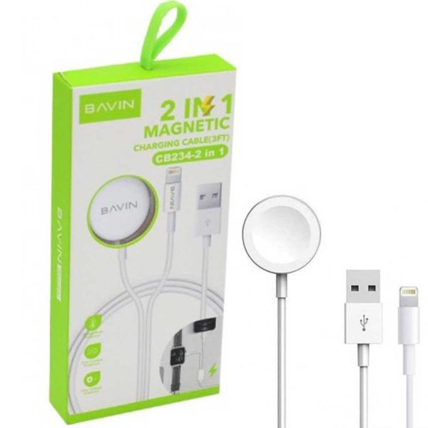 شارژر بی سیم 2in1 ساعت BAVIN CB234