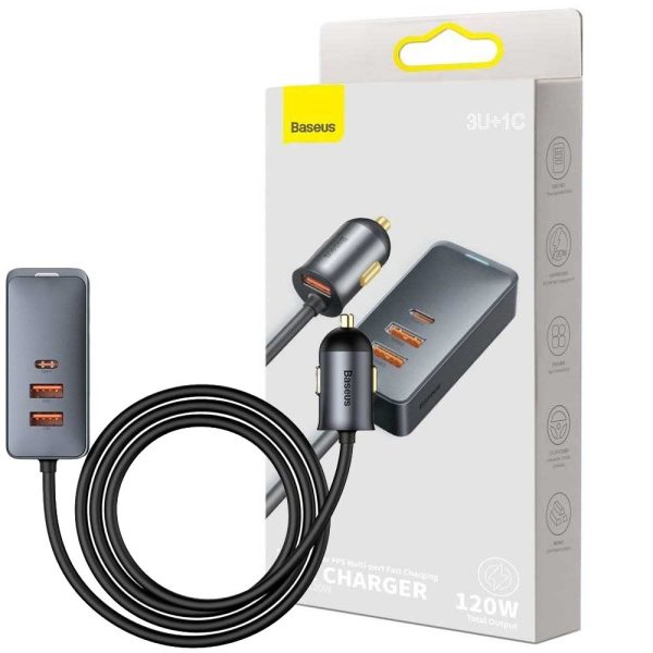 شارژر فندکی و هاب BASEUS CCBT-B0G