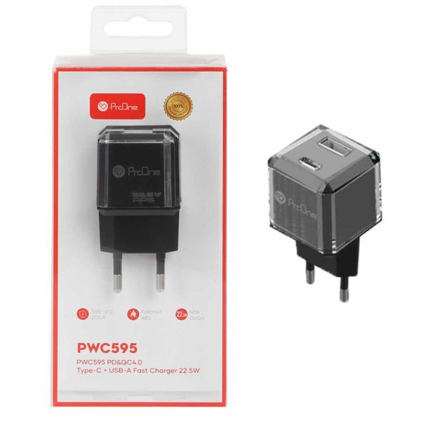 شارژر پرووان PWC595 مشکی PROONE