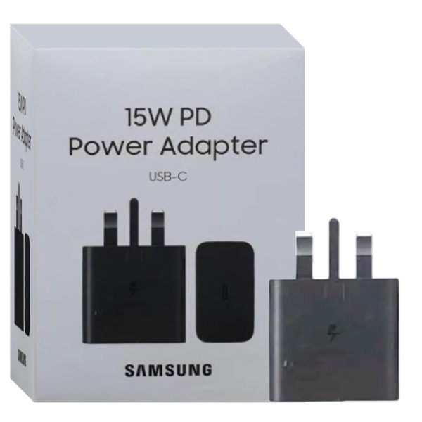 شارژر کلگی 3PIN مشکی SAMSUNG 15W