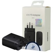 شارژر کلگی PD 3PORT لیبل آبی 45W مشکی  SAMSUNG