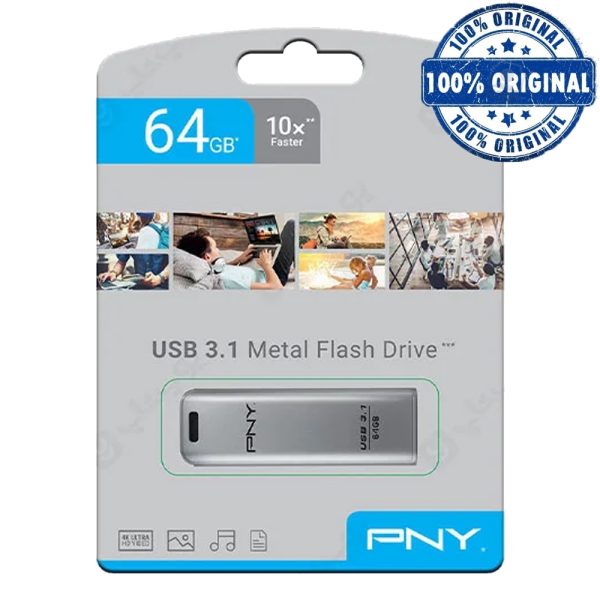 فلش PNY USB3.1 STEEL ELITE 64G
