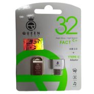 فلش  QUEENTECH C FACT+TYPE 32G