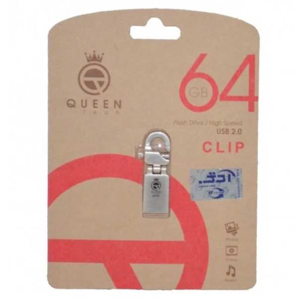 فلش  QUEENTECH CLIP 64G